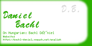 daniel bachl business card